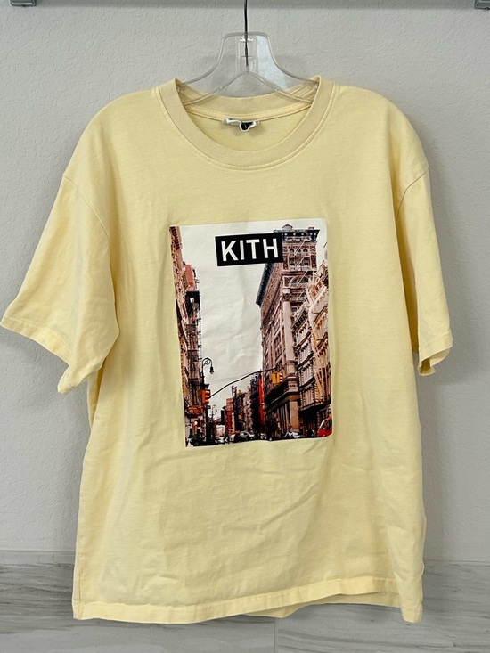 Kith Other - Kith Cream Short Sleeve Tee with Navy Label